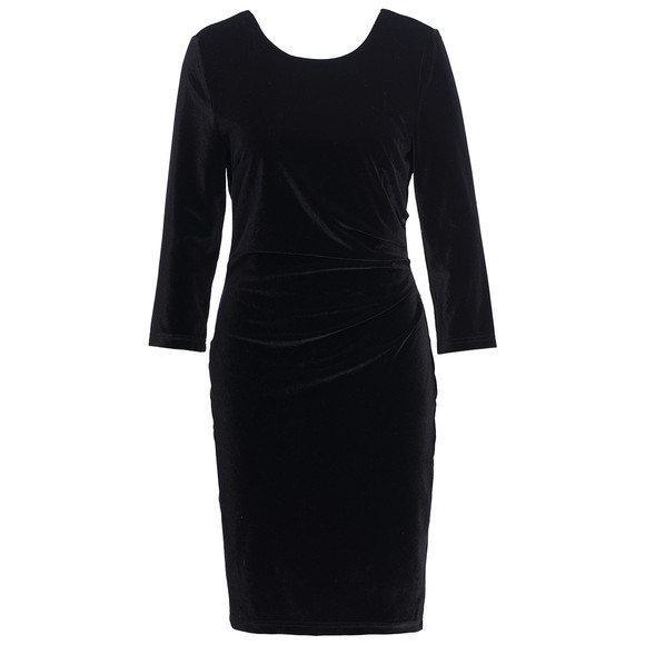 Damen Samtkleid mit 3/4-Arm