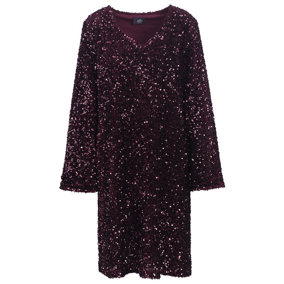 Damen Paillettenkleid mit V-Ausschnitt