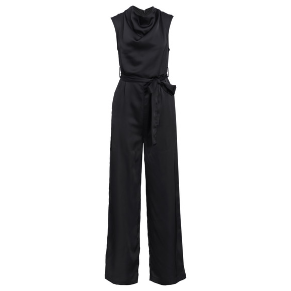 Damen Satin-Jumpsuit unifarben