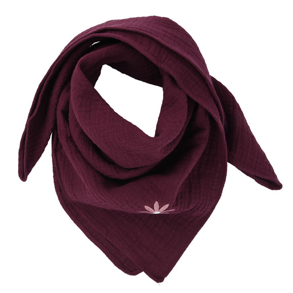 Damen Musselin-Bandana mit Stickerei