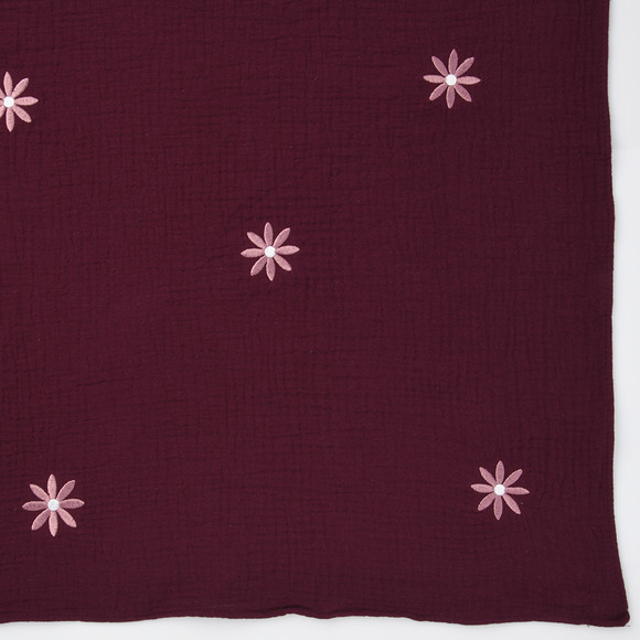 Damen Musselin-Bandana mit Stickerei