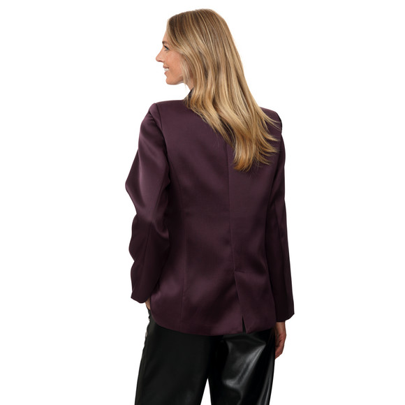 Damen Satin-Blazer mit doppelter Knopfreihe