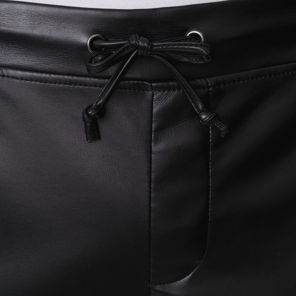 Damen Culotte aus Leder-Imitat