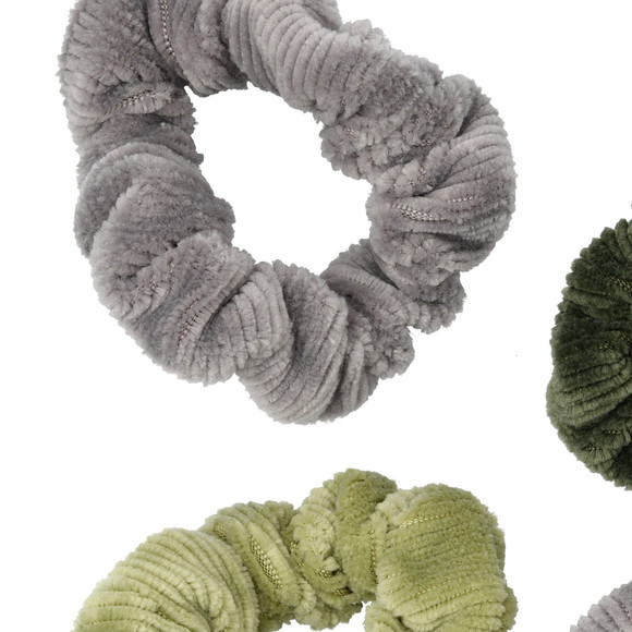 4 Scrunchies aus Cord