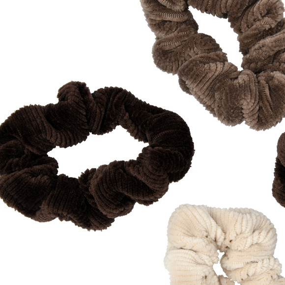 4 Scrunchies aus Cord