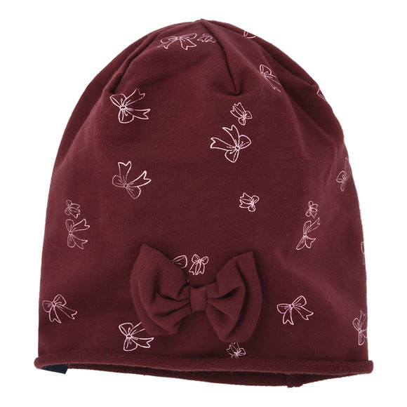 Mädchen Mütze mit Zierschleife