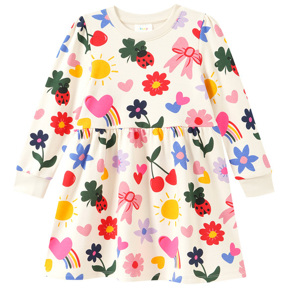 Mädchen Sweatkleid mit Applikationen