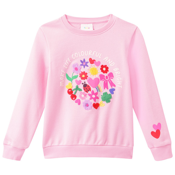 Mädchen Sweatshirt mit Applikationen