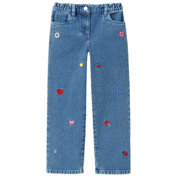 Mädchen Jeans mit Stickerei
