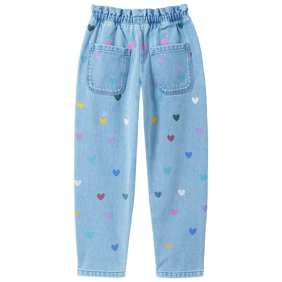 Mädchen Jeans mit Paperbag-Bund