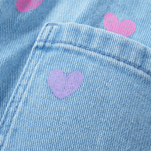 Mädchen Jeans mit Paperbag-Bund