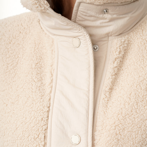 Damen Teddyweste mit Druckknöpfen