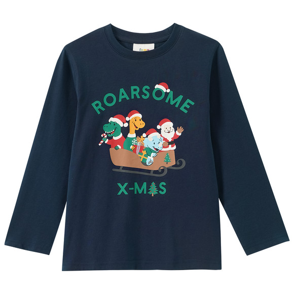 Jungen Weihnachtsshirt mit Print