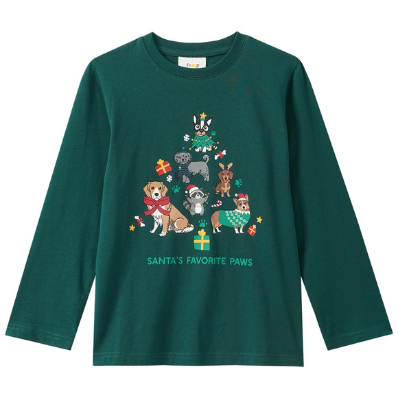 Jungen Weihnachtsshirt mit Print