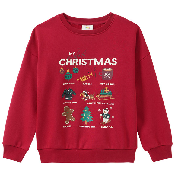 Kinder Weihnachtssweatshirt mit Print