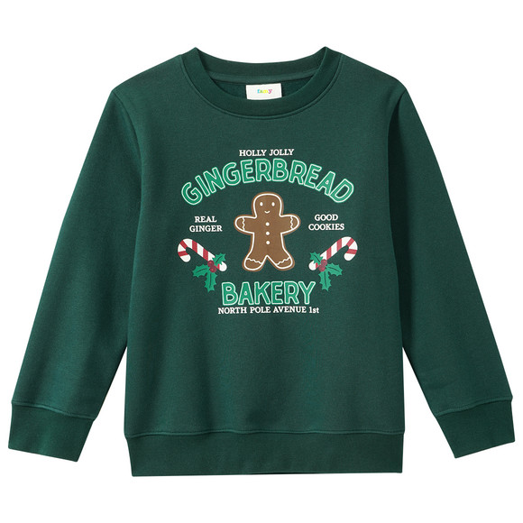 Jungen Weihnachtssweatshirt mit Print