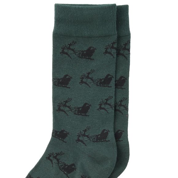 1 Paar Herren Weihnachtssocken mit Schlitten