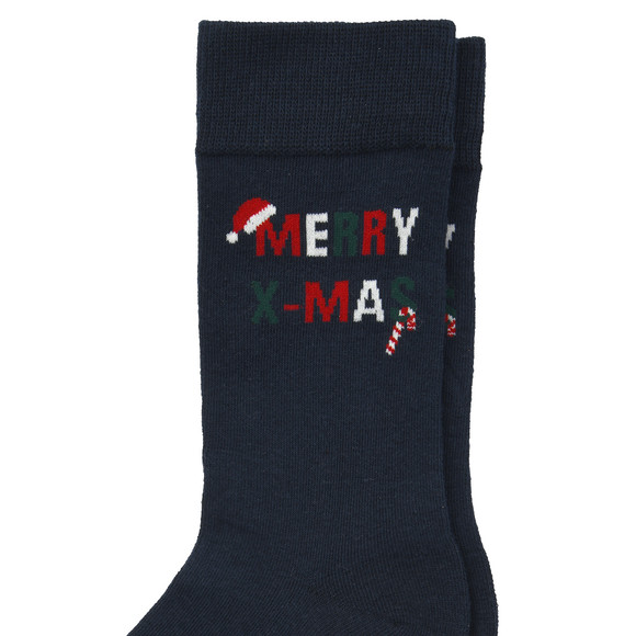 1 Paar Herren Weihnachtssocken mit Schriftzug