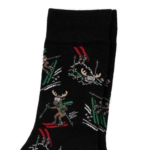 1 Paar Herren Socken mit Elch-Motiven