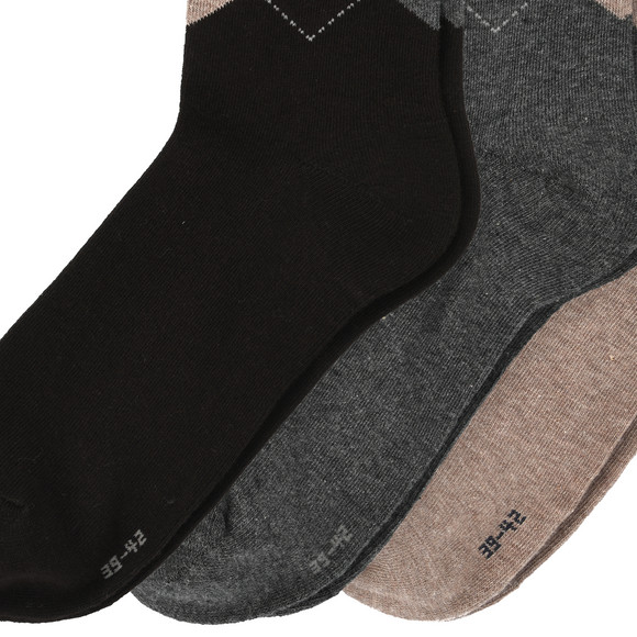 3 Paar Herren Socken mit Argyle-Muster