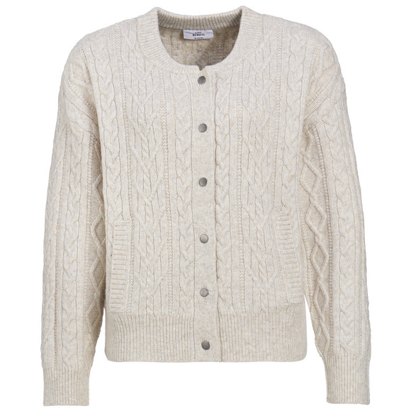 Damesvest met kabelpatroon