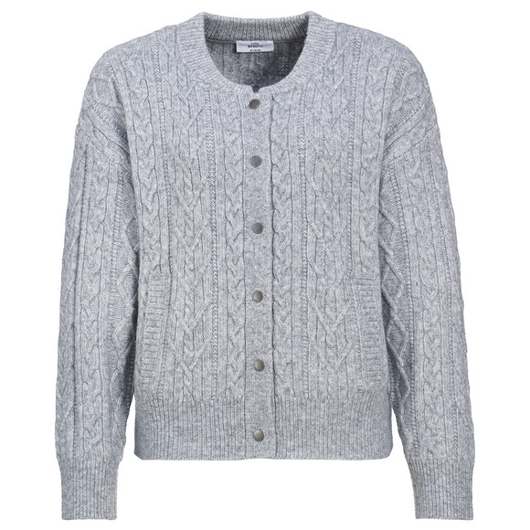 Damesvest met kabelpatroon