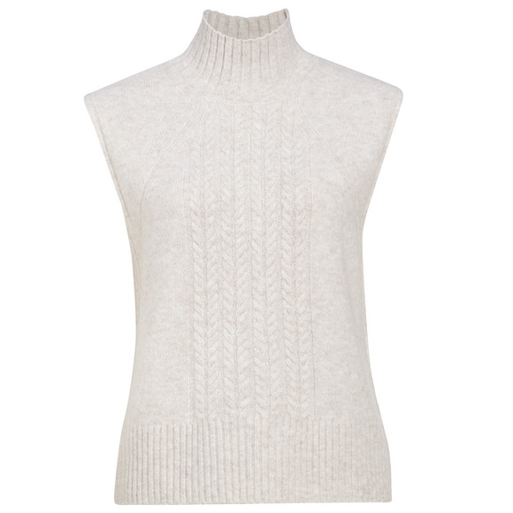 Damen Strickpullunder mit Zopfmuster