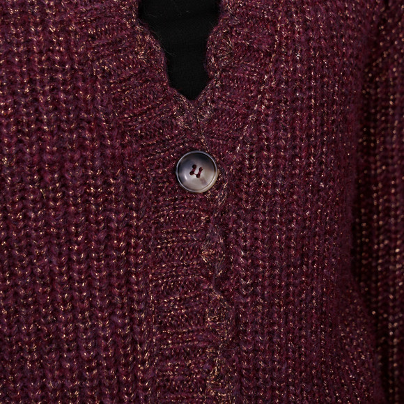 Damesvest met effectgaren