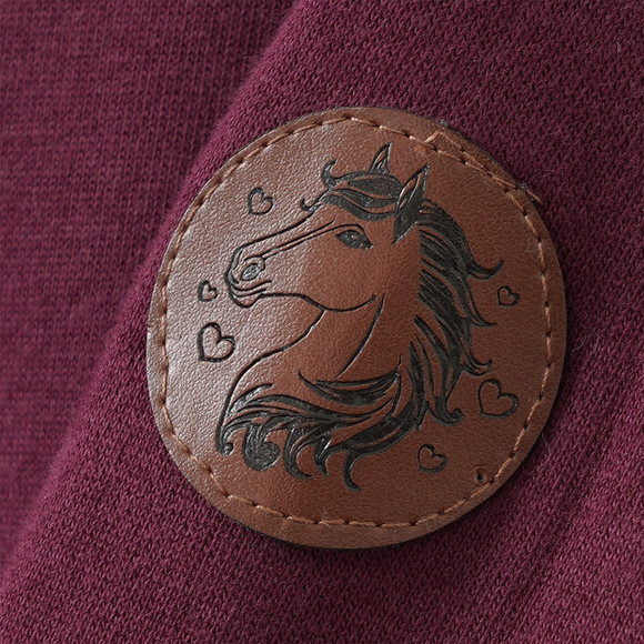 Mädchen Hoodie mit Pferde-Motiv