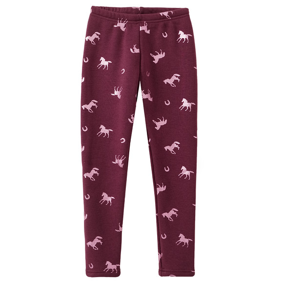Mädchen Thermo-Leggings mit Pferde-Allover