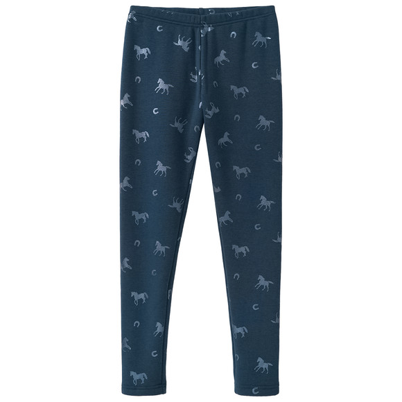 Mädchen Thermo-Leggings mit Pferde-Allover