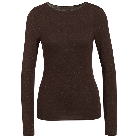 Damen Langarmshirt mit Effektgarn