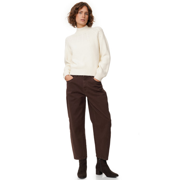 Damen Strickpullover mit Zopfmuster