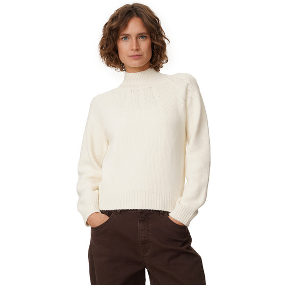 Damen Strickpullover mit Zopfmuster