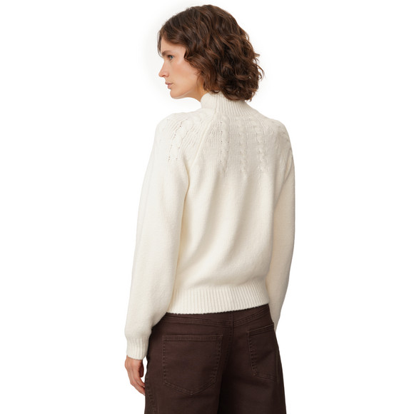 Damen Strickpullover mit Zopfmuster