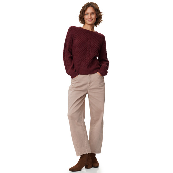 Damen Strickpullover mit Strickmuster