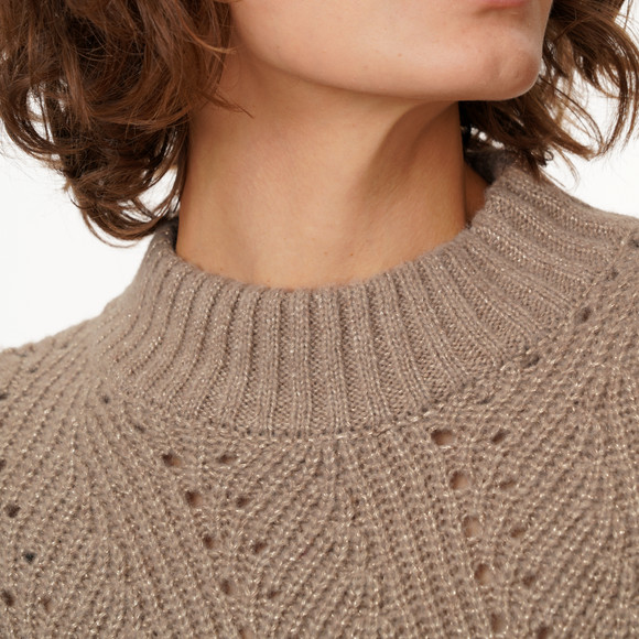 Damen Strickpullover mit Effektgarn