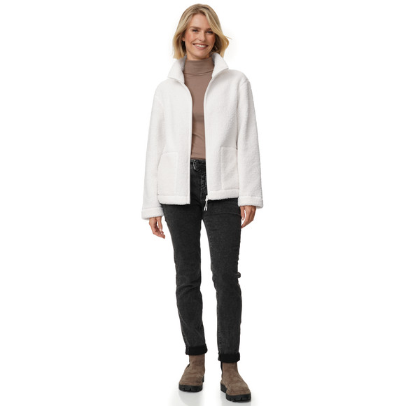 Damen Teddyjacke mit Stehkragen
