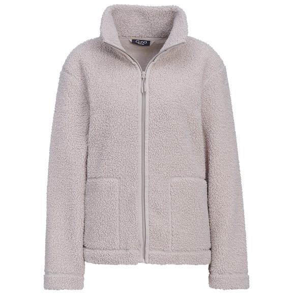 Damen Teddyjacke mit Stehkragen