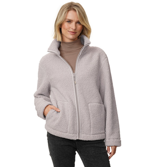 Damen Teddyjacke mit Stehkragen
