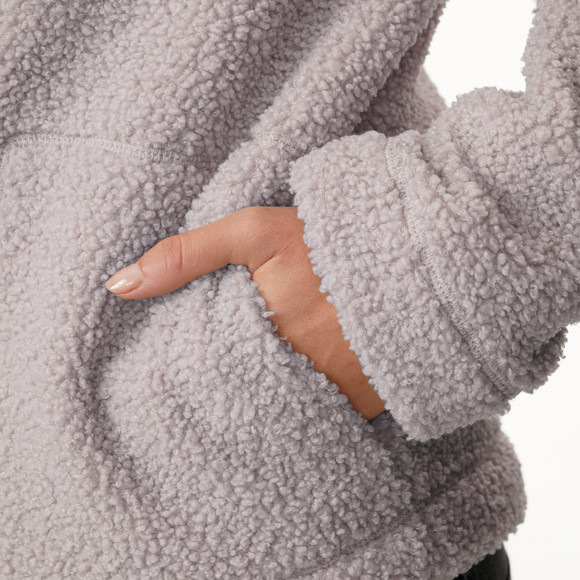 Damen Teddyjacke mit Stehkragen