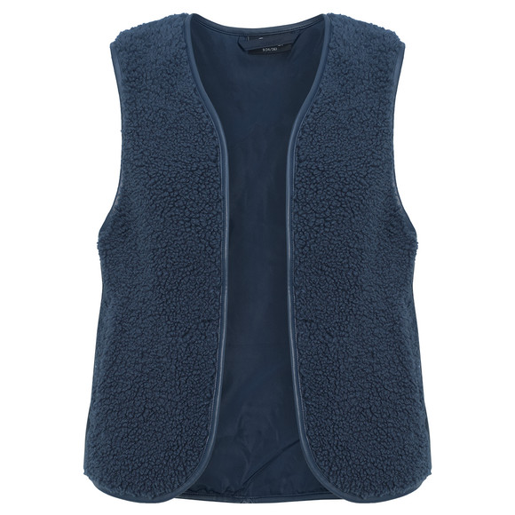 Damen Teddyweste in kurzer Form