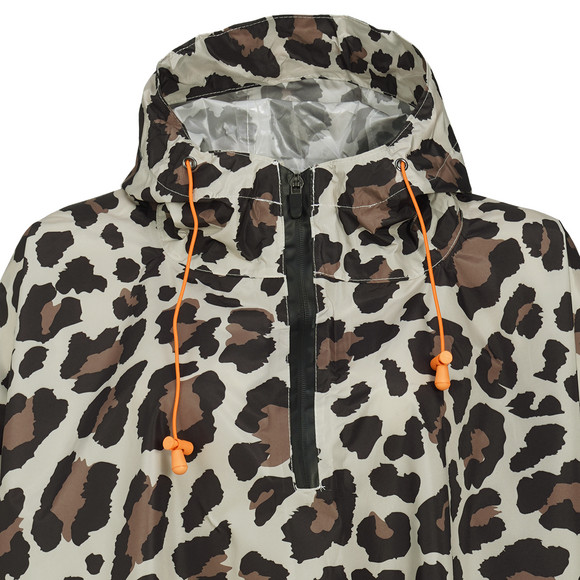 Damen Regenponcho im Leo-Look