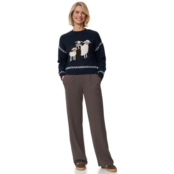 Damen Wide-Leg-Hose mit Schlupfbund