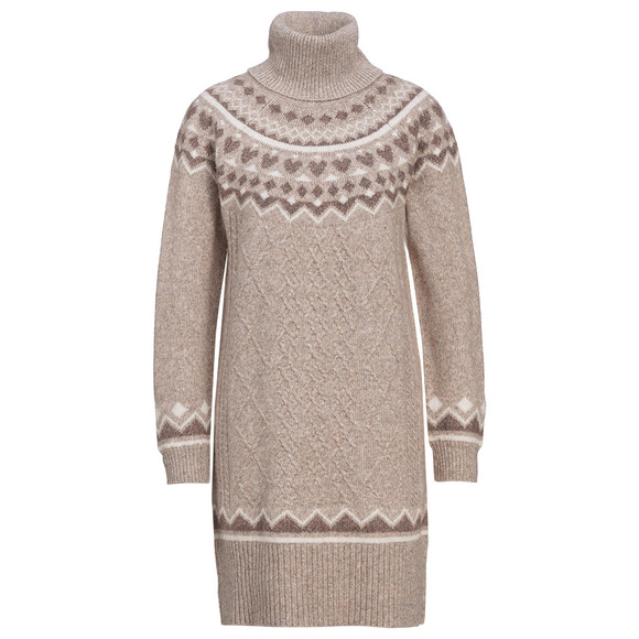 Damen Strickkleid mit Norwegermuster
