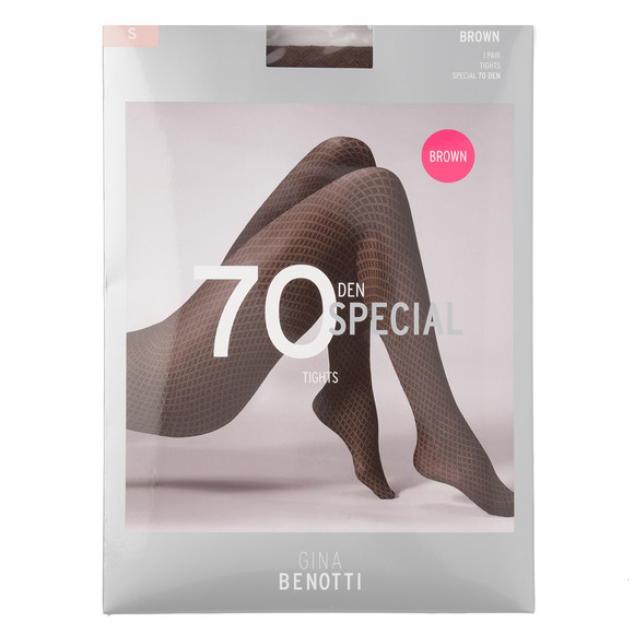 Damen Feinstrumpfhose mit Rautenmuster