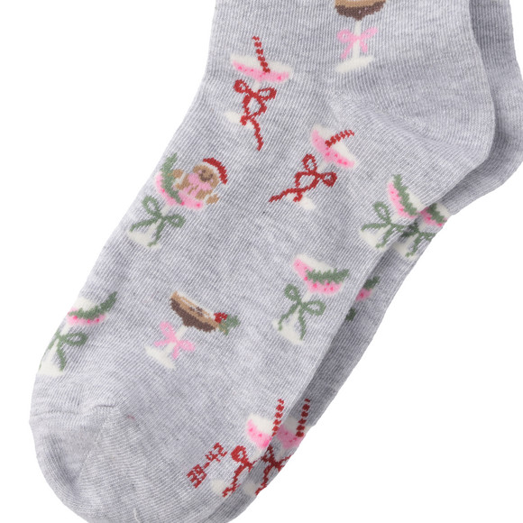 1 Paar Damen Weihnachtssocken mit Stickerei