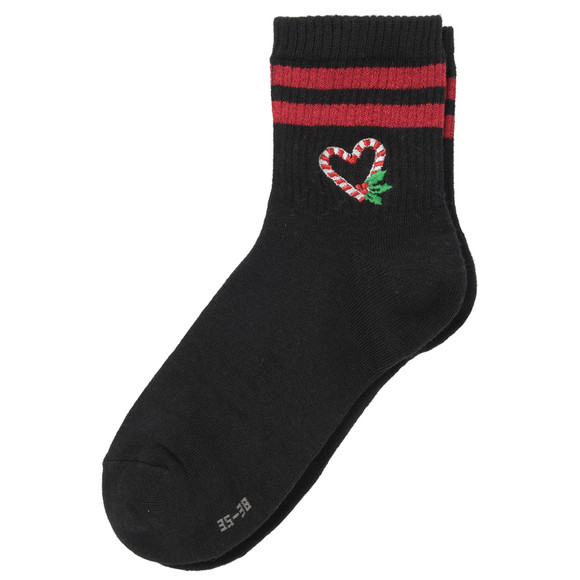 1 Paar Damen Weihnachtssocken mit Stickerei