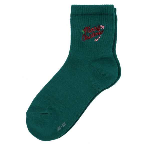 1 Paar Damen Weihnachtssocken mit Stickerei