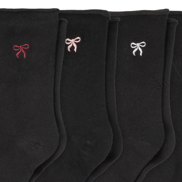 4 Paar Damen Socken mit Stickerei